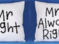 main image for ad Mr right And mrs always right cushion covers VALENTINES DAY GIFT PRESENT