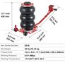 Pneumatic Jack Triple Bag Air Jack 3T, Triple Bag Air Jack 140-450mm Lift Height Bag Air Jack, 5 Minutes Lift Air Jack Jack Labor Saving for SUV, Truck, Car, etc. Image 4