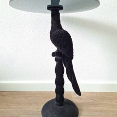 Vintage Parrot Side Table Needs Repair
