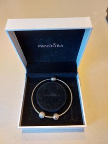 Pandora silver bangle