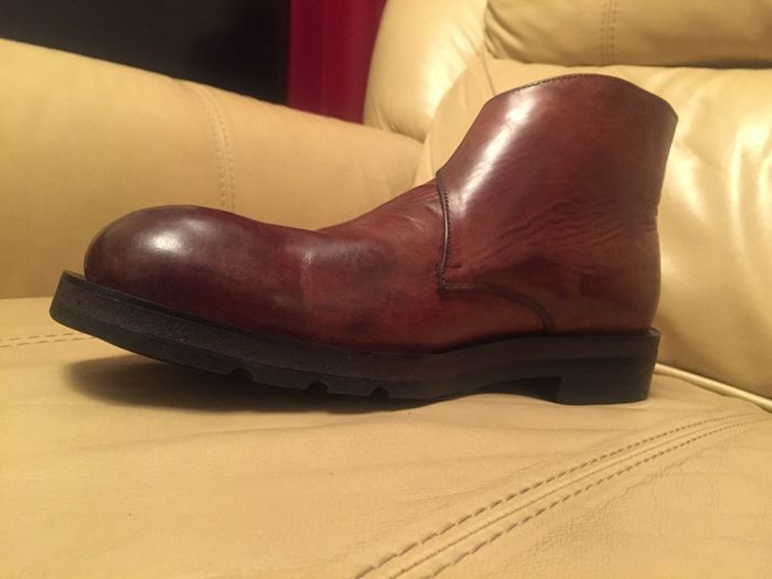 Mens handmade pure leather boots