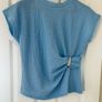 Beautiful blue top / matching trousers one size Image 2