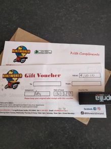 Bikeworld gift voucher