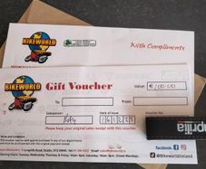 Bikeworld gift voucher