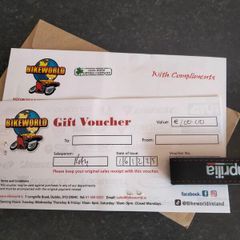 Bikeworld gift voucher