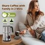Milk Frother Electric 4-in-1,Rotating Knob LCD Automatic Milk Frothers 304-Stainless-Steel, 500ML Milk Steamer Hot Chocolate & Milk Warmer,Hot & Cold Milk Foamer for Coffee Cappuccino,Latte Image 5