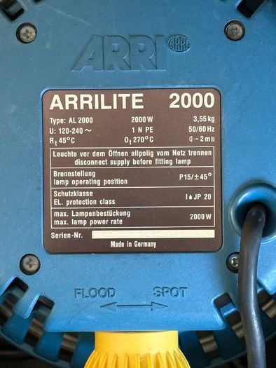 Arri (x2) Head Lighting kit