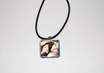 Personalised Square photo Pendant with Cord great valentines day gift present