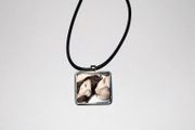 Personalised Square photo Pendant with Cord great valentines day gift present