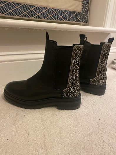 Leather chunky Chelsea boot