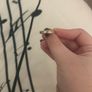 Silver ring with small stone Image 3
