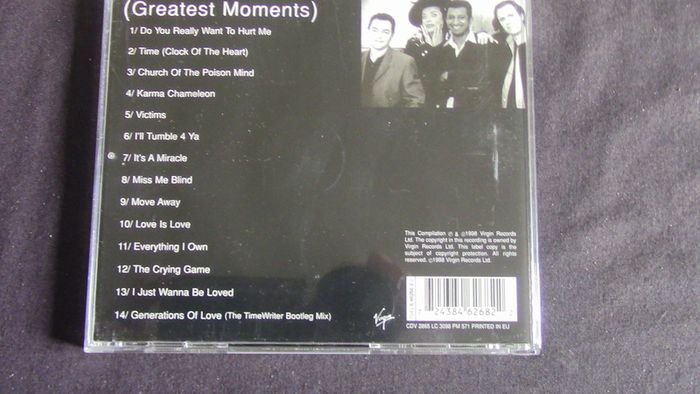 Culture Club - Greatest Moments CD