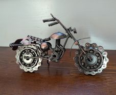 Collectible industrial art motorcycle sculpture (Medium)