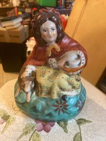 Staffordshire figure little red riding hood free poatage