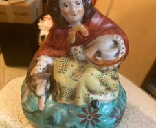 Staffordshire figure little red riding hood free poatage