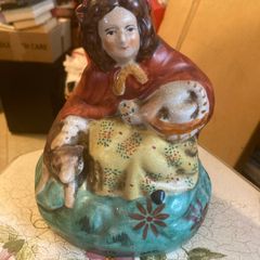 Staffordshire figure little red riding hood free poatage