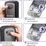 Key Lock Box, EMIUP [Wall Mounted] Key Safe Box Used For Key Storage And Management In Homes, Offices, Factories, Construction Site.Ultra Tough 4 Digit Combination Secure Key Storage, High Security Image 6