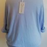Carla Giannini Women's Angora Mix Top With Heart & Stars New With Tag Light Blue Image 5