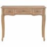 Dressing Console Table with 3 Drawers Brown Image 3