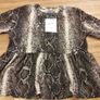 Brand new Zara snake print top size UK small Image 5