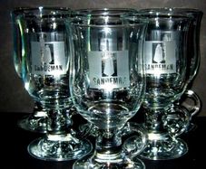 6 Sandeman Glass Mugs