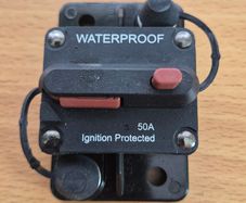 Red Wolf 50 Amp 12- 48v circuit breaker