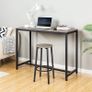 Bar Stools Set of 2, Breakfast Bar Stools for Kitchen, Round Bar Chairs with Footrest, Pub Stools, Sturdy Metal Frame, for Dining Room, Kitchen, Party, Industrial, Greige (FREE POSTAGE) Image 3