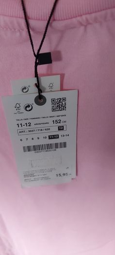 Girls Top Graffiti T-shirt 13-14yrs From Zara-new!