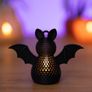 Bat Lantern Halloween Decoration with LED Candle Image 2