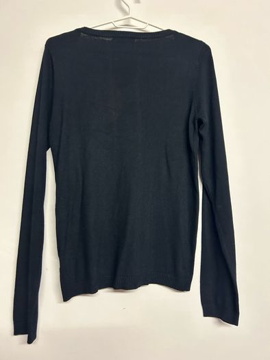 Saint Tropez black v-neck jumper - size M