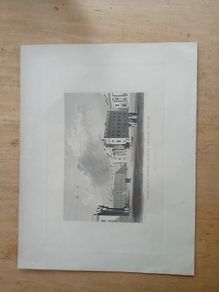 antique engraving of Parliament Square Trinity College Dublin