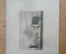 antique engraving of Parliament Square Trinity College Dublin