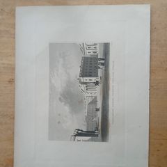 antique engraving of Parliament Square Trinity College Dublin