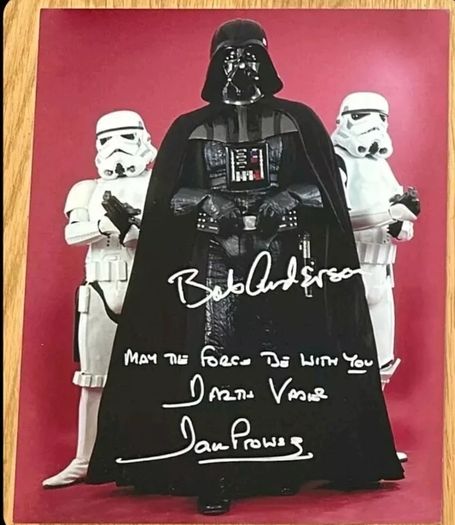 Darth vader signed star wars