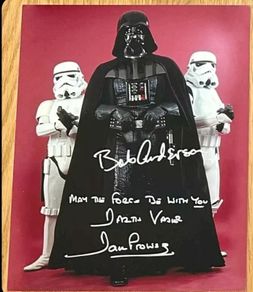 Darth vader signed star wars
