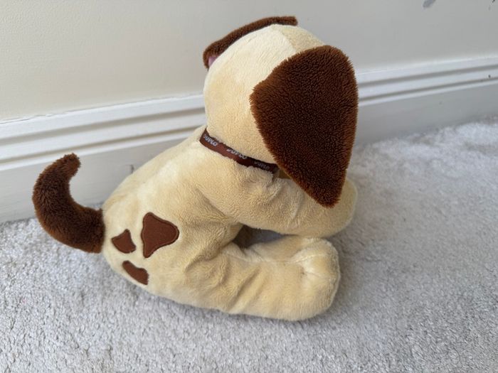 Lego Duplo Dog Plush 2009 Beige & Brown approx. 24 cm. Used Please see photos