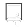 Image iSIX 900 chrome in swing shower door Image 2