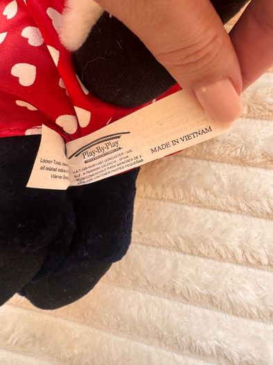 Vintage Looney Tunes Pepe Le Pew Skunk Plush Red Heart Boxers 1997 approx. 35 cm. Please see photos