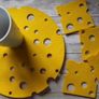 Multi Placemats and Coaster Funny Cheese Shape and Colour Image 3