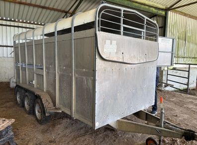 Hudson 14ft 6" Tri axle Cattle Trailer