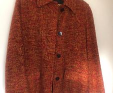 Orange tweed jacket