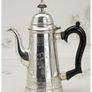 Antique Silver Plated Coffee Set: Edwardian Foliate & Armorial Decor Image 3