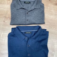 Men's Blue and Navy Polo-shirts