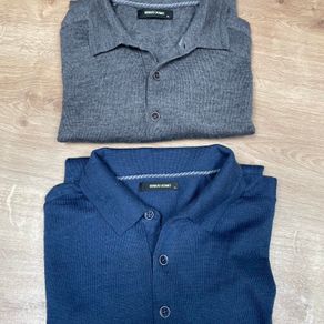 Men's Blue and Navy Polo-shirts