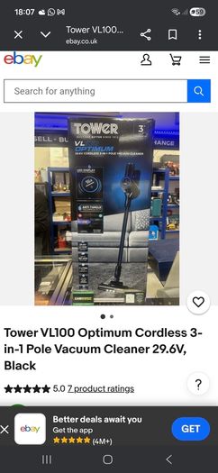 Tower VL 100 Cordless vacuum Cleaner