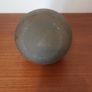 Fabulous Small Hand-Thrown Art Pottery Globe Shaped Vase with A Cool Abstract Shaped Cutout For the Top Opening, Hand Made, But Unknown Maker Image 7