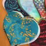Batik applique hearts Image 2