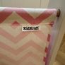 Kids pink & white chevron bookcase Image 6