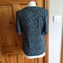 Ladies Gallery Navy blue floral print blouse top size 8 includes postage Image 3