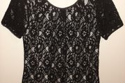 BNWT Oasis black lace top
